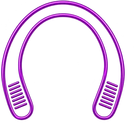 Neon silhouette of the WF10 Neck Fan